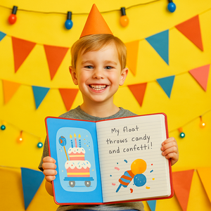 LABON Holiday Parade Journal créatif pour enfants avec personnages d'animaux festifs et carnet <span class=keywords><strong>de</strong></span> notes à couverture rouge pour le dessin et l'écriture - Product Image 3