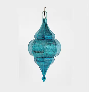 iron <b>Moroccan</b> hanging lantern with traditional pierced patterns for exotic and dreamy candlelight by <b>decor</b> impex - Product Image 1