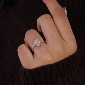 Joyería fina personalizada Anillos de boda de compromiso de plata esterlina S925 de oro rosa para mujer 18K Trendy 925 Silver 14K Gold IGI Certified - Product Image 2