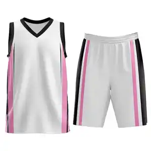 Uniforme de Baloncesto Personalizado Sublimado, Transpirable, de Alta Calidad, 100% Poliéster, para Adultos, Equipos Escolares, Entrenamiento, con Camiseta sin Mangas y Pantalones Cortos - Product Image 1