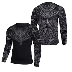 Camiseta de Manga Larga para Hombre, Protección UV para Equitación, Camiseta de Competición de Alta Demanda, Transpirable, de Spandex, para Entrenamiento y Natación - Product Image 1