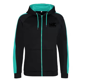 Sudadera con Capucha Unisex de Alta Calidad, Personalizada con Estampado, Cierre de Cremallera, Forro Polar, Diseño Sólido, Transpirable, de Secado Rápido, Corte Holgado - Product Image 4
