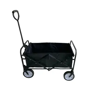 Chariot extérieur pliant portatif de chariot de main de poussette de jardin en métal