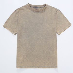 Camiseta de hombre de algodón 100% suave de la mejor calidad, con lavado ácido, de corte holgado, ecológica, con logotipo personalizado, de las más vendidas. - Product Image 1