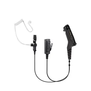 KAC-M01-DP40 headset with translucent tube Earpiece fit for MOTOROLA DP3400 DP3401 DP3600 DP4400 DP4600 DP4800 Walkie Talkie