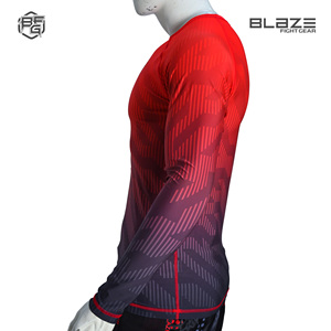 Venta al por mayor de alta calidad Jiu Jitsu Rash Guard personalizado de manga larga MMA compresión RashGuards para los hombres - Product Image 2