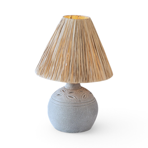 Lámpara de Mesa de Cerámica Terracota con Pantalla de Cúpula LED Flexible para Decoración del Hogar - Product Image 1