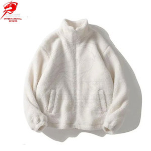 Comfortable Men <b>Sherpa</b> Coats Soft <b>Fleece</b> Interior Heavy Warm With Front Closure For Winter Outdoor Activities - Product Image 2