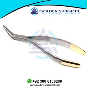 Fragmento de raíz Fórceps de extracción de dientes mínimamente invasivos Alicates de dientes dentales Instrumento dental Curvo maxilar mandibular - Product Image 3