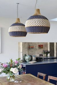 Cortina de lámpara colgante de ratán, diseño personalizado, candelabro decorativo de ratán, Sombra e iluminación con diseño creativo tejido - Product Image 2