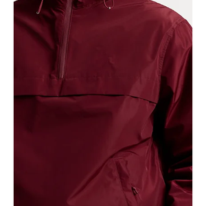 Custom Printed Hooded <b>Pullover</b> Windbreaker <b>Jackets</b> for Winter Hot Price Front Logo Positioning - Product Image 4