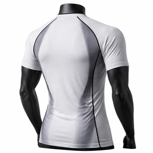 Camiseta de Compresión para Hombre de Primera Calidad, Manga Corta, Ropa Deportiva, Transpirable, Elástica, para Gimnasio, Suministro al por Mayor, Precio de Fábrica - Product Image 2
