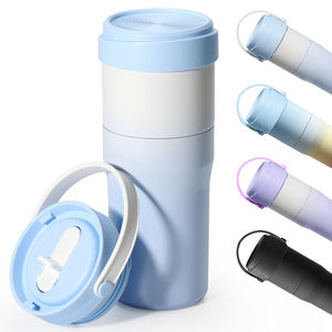 316 נירוסטה ספל קסם 450 מ "ל + 650 מ" ל קיר כפול ואקום קפה בקבוק דליפה - Product Image 2