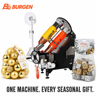 Machine d'emballage automatique de sacs en filet pour ornements de Noël et articles cadeaux, remplissage ultra-doux, filet brillant, prêt pour FBA, changement rapide, CE 30
