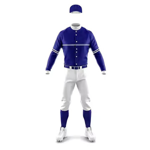 Conjunto de camiseta de béisbol para hombre de material de malla de poliéster OEM 100%, uniforme personalizado con pantalón de fabricación de fábrica - Product Image 2
