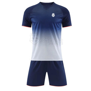 Maillot de football personnalisé de haute qualité avec nom d'équipe, ensemble de maillots de football en polyester sublimé, service OEM disponible, vente en gros personnalisée - Product Image 1