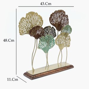 Muestra de mesa Multicolor moderna, elegante Flor de Metal de latón, arte de fusión, flor de Metal decorativa, pieza de muestra - Product Image 1