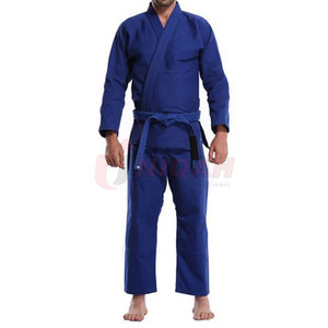Durable Ripstop azul brasileño Jiu Jitsu Gi Karate entrenamiento partido uniforme traje con cinturones elásticos desgaste de artes marciales - Product Image 1
