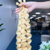 Extensions de cheveux humains vierges 100 % naturels, qualité Remy 9A, 6 à 52 pouces, bouclés, noirs, à trame simple, pour usage longue durée, vente en gros