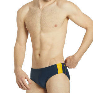 Slips de bain sexy pour hommes, maillots de bain à séchage rapide, slips de plage avec cordon de serrage, sous-vêtements de plage pour hommes, service OEM avec logo personnalisé - Product Image 6