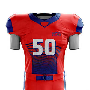 เสื้อฟุตบอลอเมริกันแบบปรับแต่งได้เครื่องแบบที่แห้งเร็วระบายอากาศได้ดีมีให้เลือกหลายสไตล์และหลายสี - Product Image 3