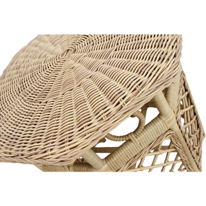 <b>Wicker</b> Outdoor Octagonal Side <b>Table</b> Natural Rattan Octagonal Cocktail <b>Table</b> Handmade From Artex - Product Image 3