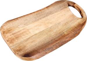 Planche à découper et planche de service en bois de manguier au design traditionnel, portable et écologique pour le camping-Durable, lavable au lave-vaisselle et réutilisable - Product Image 4