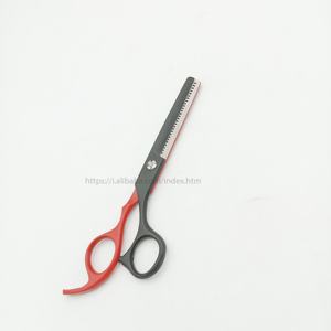 Ciseaux à cheveux de coiffeur personnalisés disponibles cisaillement de coiffeur couleur noir rouge coupe de cheveux ciseaux de coiffeur amincissants - Product Image 2