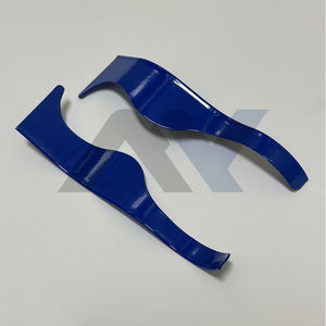 Navaja de Afeitar Profesional Estilo Dominicano, Curva, Marca Wenzy, Color Azul, Ligera, de Acero Inoxidable, No Es de Filo Recto - Product Image 2