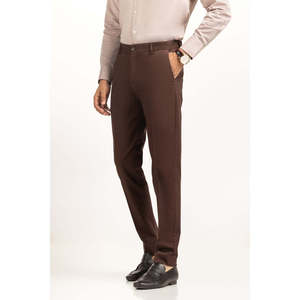 Pantalones Chinos Formales de Negocios MN-TR-FC24-019, Corte Recto, 100% Algodón, Tela Oxford, Logotipo Personalizable, Cierre de Cremallera - Product Image 4