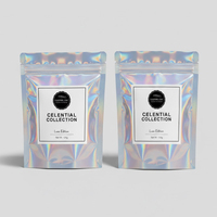 Sachet Doypack Holographique Personnalisé Refermable 8 oz 4x6 Pouces en Plastique Laser Anti-Odeur avec Fermeture Ziplock Mylar