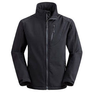 Chaqueta Softshell para hombre con estampado y diseño personalizado de color sólido, chaqueta Softshell transpirable impermeable para exteriores con logotipo personalizado para hombre - Product Image 1