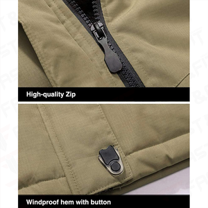New Arrival Men Stand Collar and <b>Zipper</b> Style With Solid Color Men Soft Shell Jackets <b>for</b> <b>Sale</b> - Product Image 5