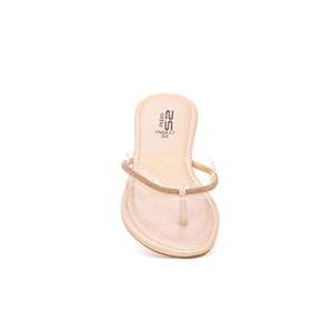 Sandales à talons élégantes et fantaisie FN0637 Chappal doré - Product Image 1