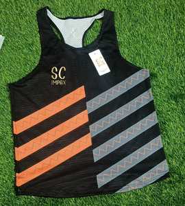 Crop top personnalisé avec logo, doux, pour la course à pied, le fitness, le sport, jacquard ajouré, débardeur court à col rond, ample, pour le yoga, la salle de sport - Product Image 2