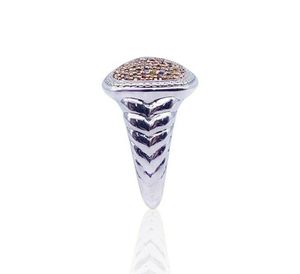 Anillo de cóctel de miligrano de diamante multicolor Natural de plata 925 0,91 Cts clásico para regalo de fiesta de aniversario de compromiso de boda - Product Image 3