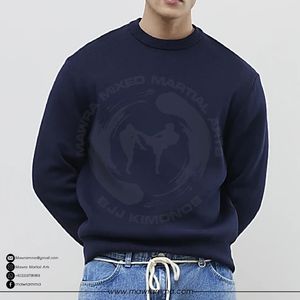 Premium Mawra 100% <b>Wool</b> Embroidered Men's Luxury High Quality Winter Streetwear Warm Outdoor Designer Pullover Sweatshirt - Product Image 2