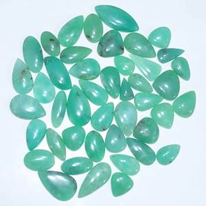 Belle pierre précieuse naturelle en vrac Chrysoprase en gros mélange forme et taille Chrysoprase Cabochon pierre précieuse pour la fabrication de bijoux - Product Image 6