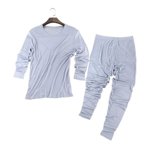 Conjunto de ropa interior térmica de lana para hombre, Calzoncillos largos de capa base fina de algodón 95% para invierno, transpirables y cómodos - Product Image 6
