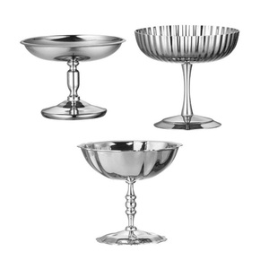 Copas de Postre de Acero Inoxidable Elegantes con Relieve, Mini Vasos para Helado, Copas Redondas con Base para Helado - Product Image 5