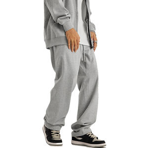 High Quality Bulk Wholesale <b>Men</b> Black Fleece Baggy Joggers Pants <b>Trousers</b> Blank Custom Sweat Pants for <b>Print</b> - Product Image 5