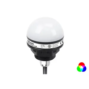 Lumière indicatrice LED Di-Soric SBP-FK-R50D-1S-2M, 24V DC, IP65, dôme en plastique, vert/rouge/blanc, borne à vis, durable, industrielle - Product Image 1