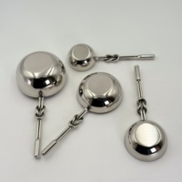 Ensemble de 4 tasses à mesurer de haute qualité en acier inoxydable avec finition polie miroir, écologiques, pour mesurer les haricots, le lait en poudre