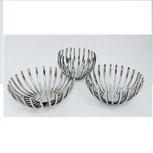 Cesta Plateada de Excelente Calidad, Diseño Moderno Hecho a Mano para Frutas, Vajilla, Cocina, Hogar, Restaurante, Fiesta, Boda, Personalizable - Product Image 6