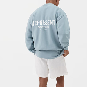 Sudaderas para Hombre Street Heavy, Personalizadas con Relieve 3D, 100% Algodón Tejido, Corte Regular, Cuello Redondo, Color Sólido, Invierno, Ecológicas, Casuales - Product Image 6