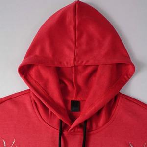 Sweat-shirts à capuche pour hommes de haute qualité, entièrement en coton, brodés de strass, design personnalisé, service OEM, prix bas - Product Image 3