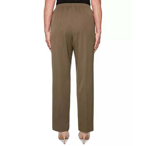 Pantaloni Pull-On Cedar Canyon di Alfred Dunner per Donna, Verde, Taglia 12 Petite, Vita Alta, Tessuto Crepe Antipiega - Product Image 2