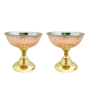 จำหน่ายโดยตรงจากโรงงาน ถ้วยไอศกรีมเหล็กและทองแดง ให้ความหวานด้วยความสง่างามเหนือกาลเวลา ถ้วยไอศกรีมโลหะ - Product Image 1