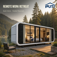 Module préfabriqué Apple Pod House résistant aux intempéries de 20 pieds pour station de recherche et surveillance environnementale