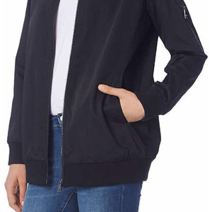 Custom <b>Men</b> Women Lightweight Windproof <b>Flight</b> Bomber <b>Jacket</b> Slim Fit Casual Outerwear Classic Zipper Pocket Baseball Uniform - Product Image 4